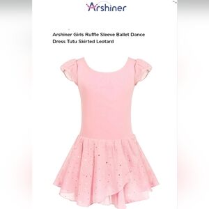 Arshiner Pink Sparkle Ballet Dress